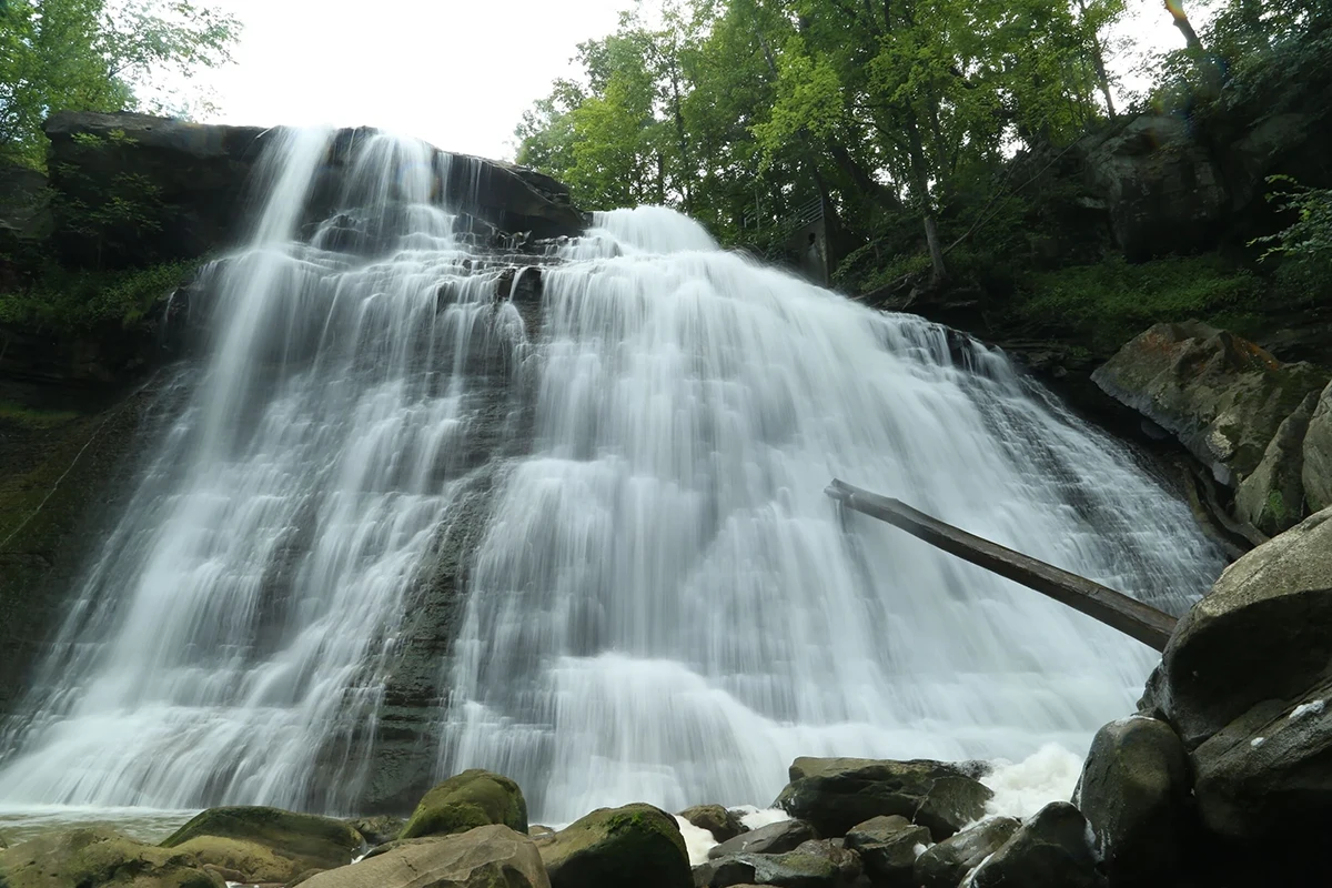 Brandywine Falls in Cuyahoga Valley National Park near Sagamore Hills