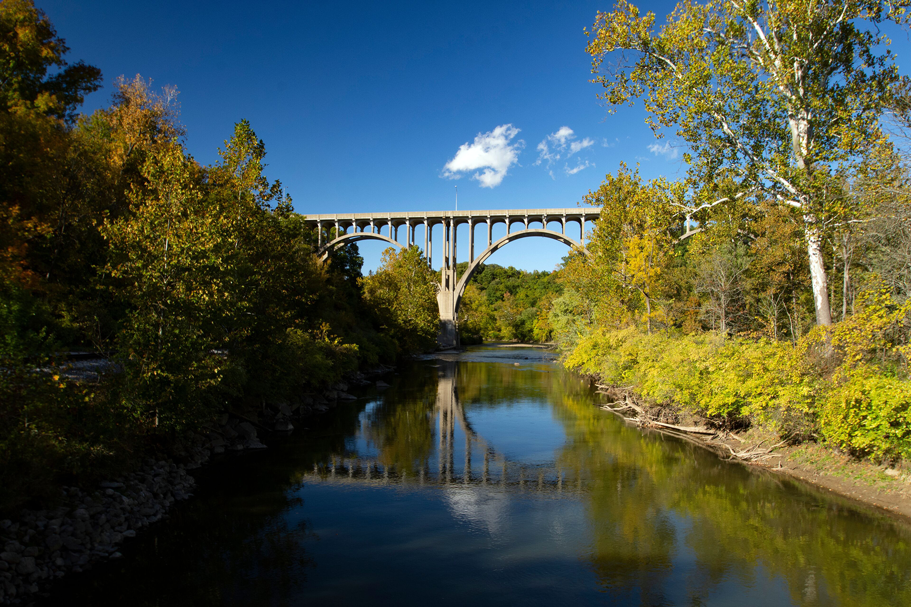 Route 82 bridge spanning the Cuyahoga River near Sagamore Hills